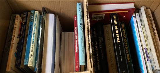 2 boxes books, antiques & collectables(-)